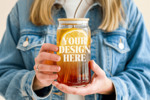 16 Oz Glass Can Mockup 12: Premium Product Mockups