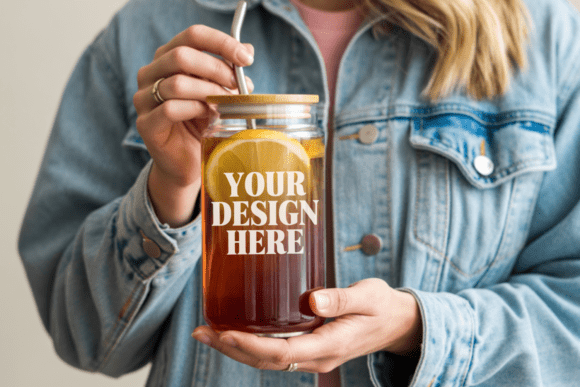 16 Oz Glass Can Mockup 13 — Product Mockups