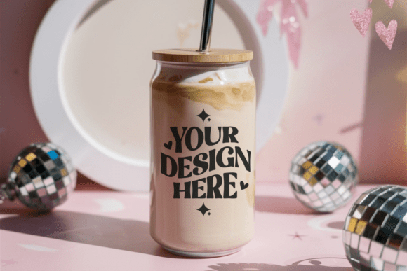 16oz Glass Can Mockup 2 — Product Mockups
