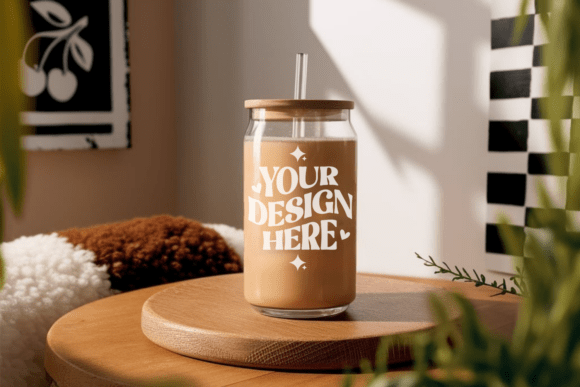 16oz Glass Can Mockup 5