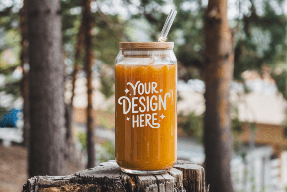 16oz Libbey Glass Can Mockup 8