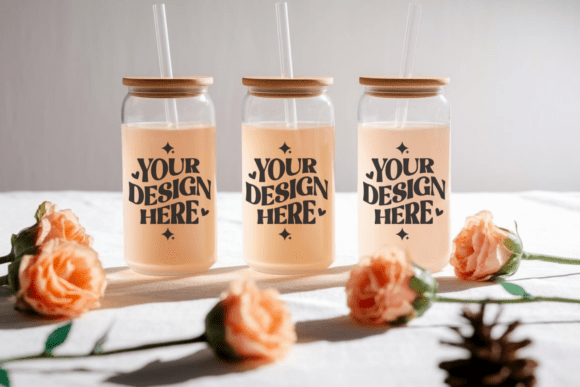 16oz Three Libbey Can Glass Mockup 1 — Product Mockups