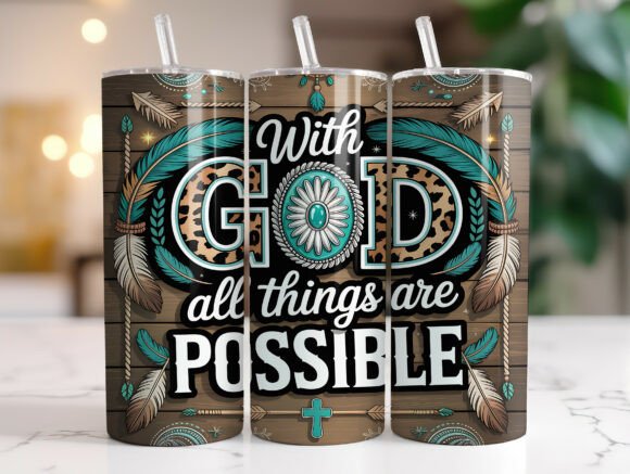 20oz Christian Faith Quote Tumbler Wrap for Tumbler Wraps