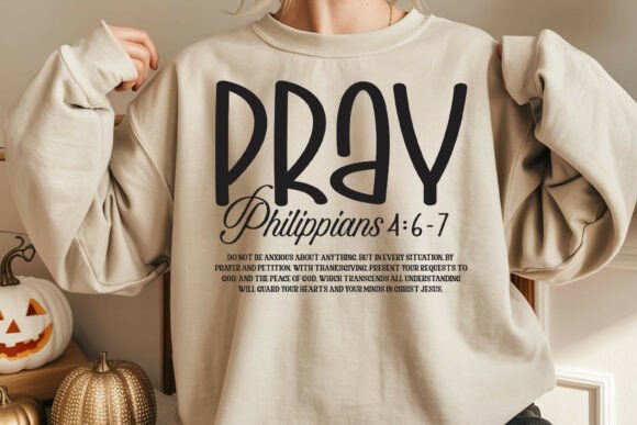 Bible Verse Pray SVG PNG for Crafts