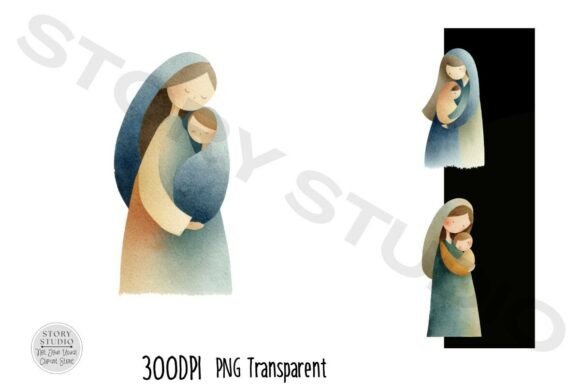 Blessed Mother and Baby Jesus Art