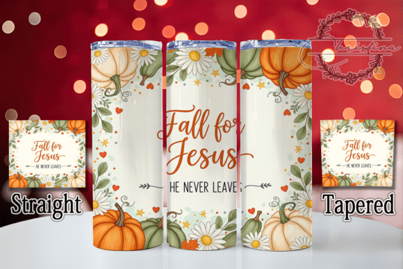 Faithful Fall for Jesus Tumbler Wraps
