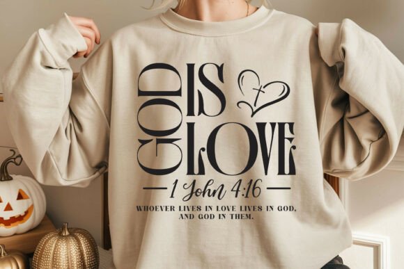 God is Love SVG: Faith & Christian Crafts for Local Branding