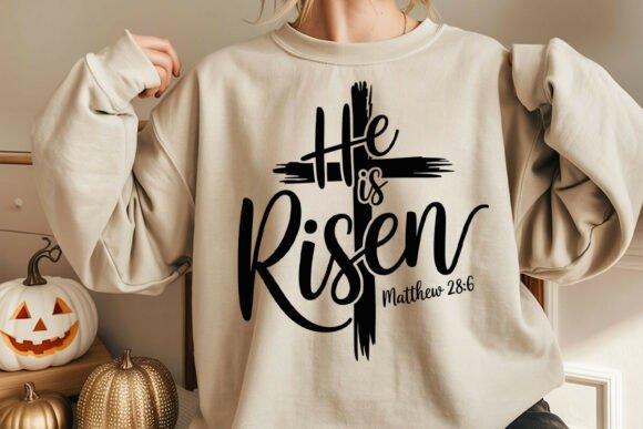 He is Risen SVG Easter Christian Bible