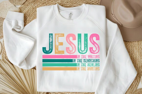 JESUS in the WAITING BOHO CHRISTIAN SVG for Crafts