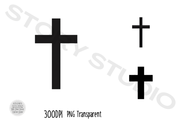 Simple Christian Cross Symbol Clipart for Crafts