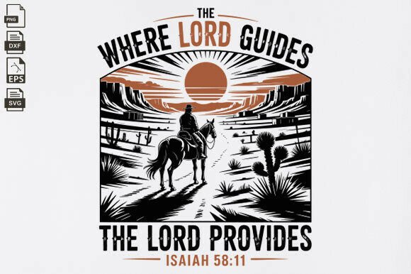 The Lord Provides Christian SVG, Vintage Crafts